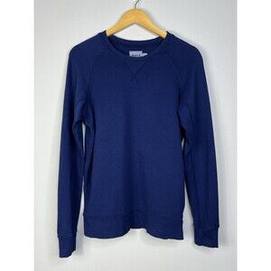 PACT Crewneck Sweatshirt 100% Organic Cotton French Terry PullOver Navy Sz Med